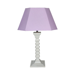 Lavy Table Lamp - Elegant Lavender Table Lamp with Wooden Base - Rhaa
