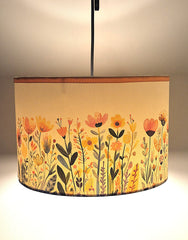 SunKiss Pendant Lamp – Floral Designer Lampshade for Warm, Joyful Spaces - Rhaa