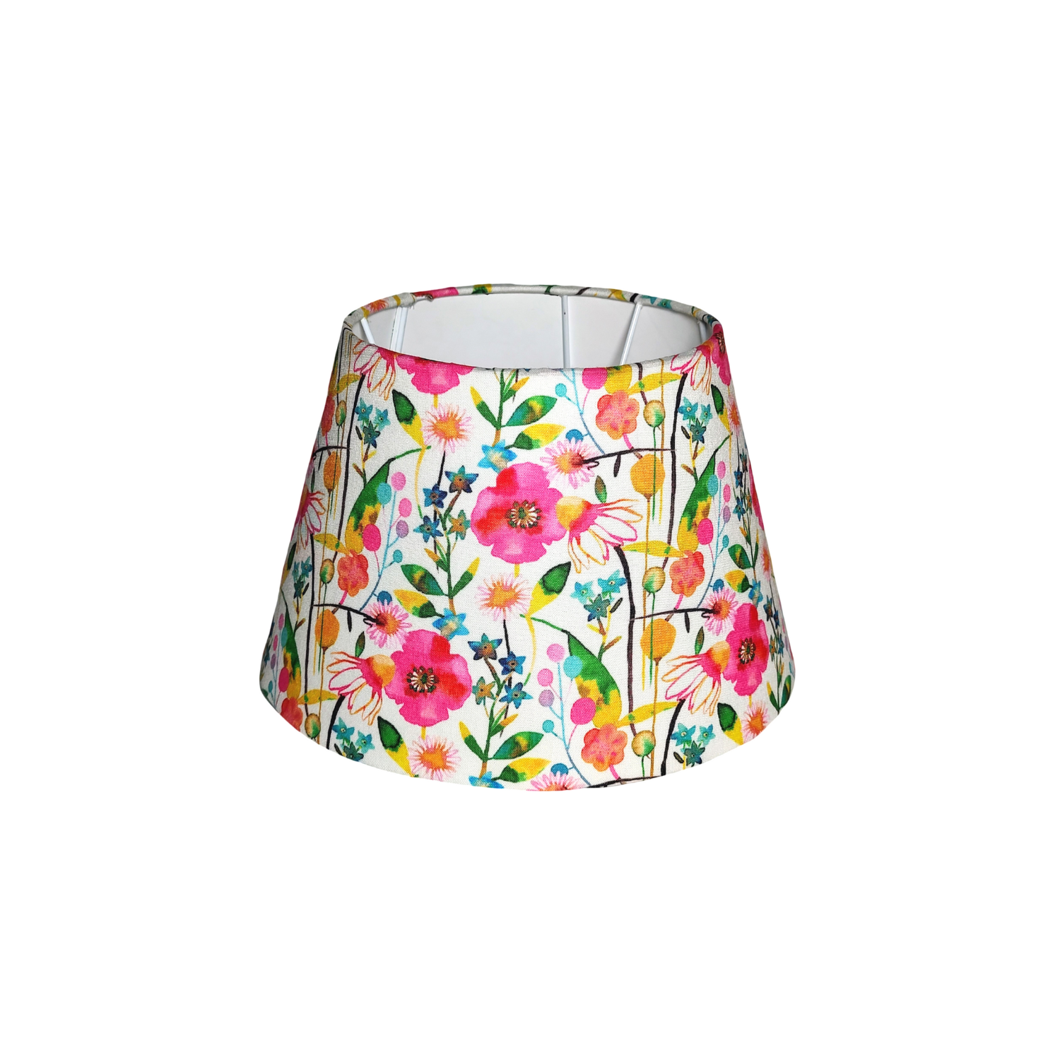Empire Bloom Lampshade - Floral Fabric Lampshade for Bedside & Table Lamps - Rhaa - 