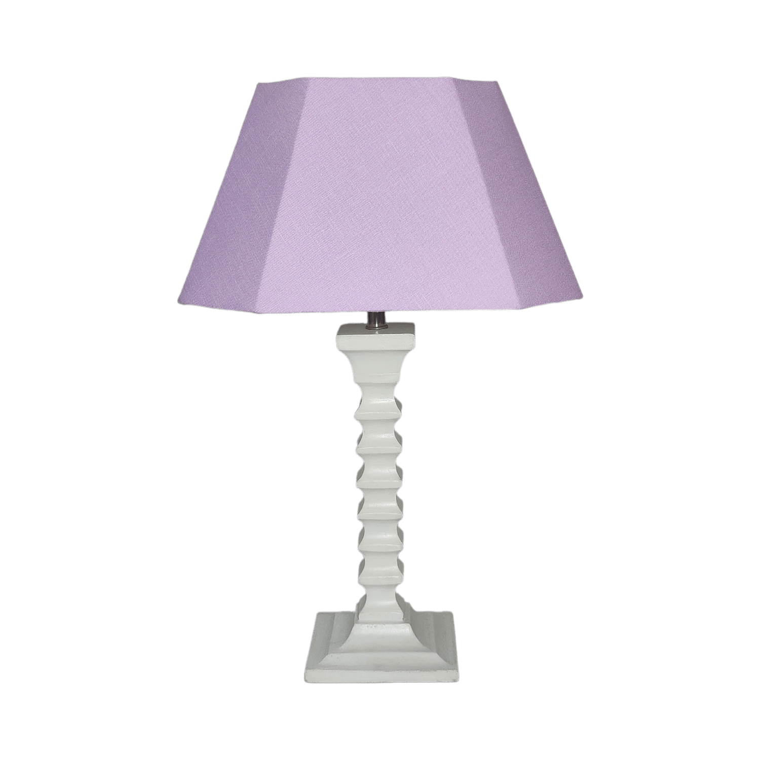 Lavy Table Lamp - Elegant Lavender Table Lamp with Wooden Base - Rhaa - 