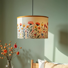 SunKiss Pendant Lamp – Floral Designer Lampshade for Warm, Joyful Spaces - Rhaa