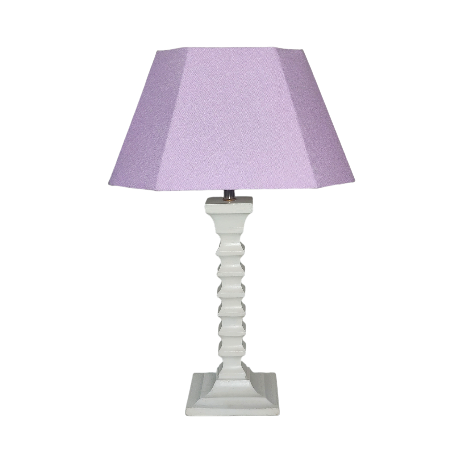 Lavy Table Lamp - Elegant Lavender Table Lamp with Wooden Base - Rhaa
