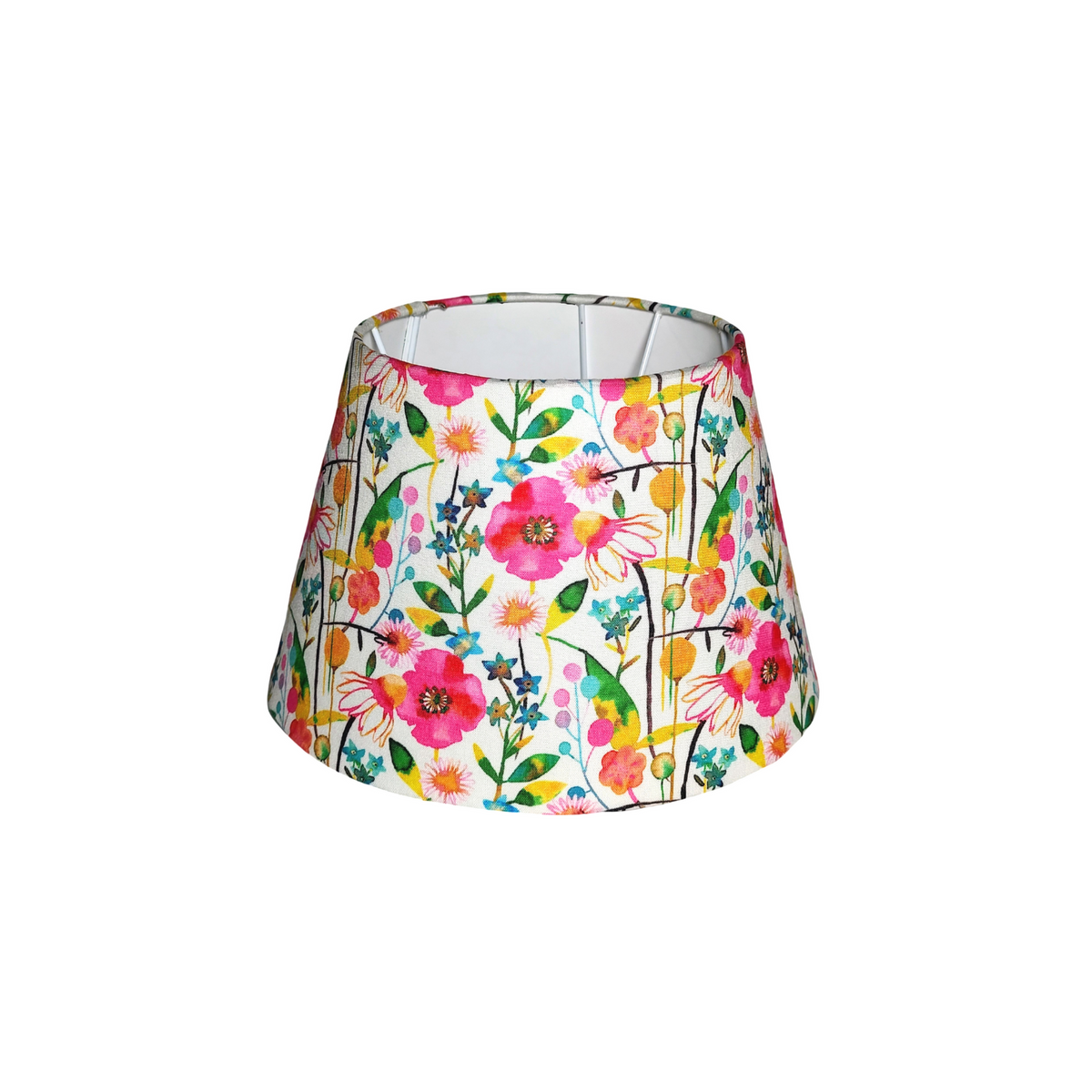 Empire Bloom Lampshade - Floral Fabric Lampshade for Bedside & Table Lamps - Rhaa