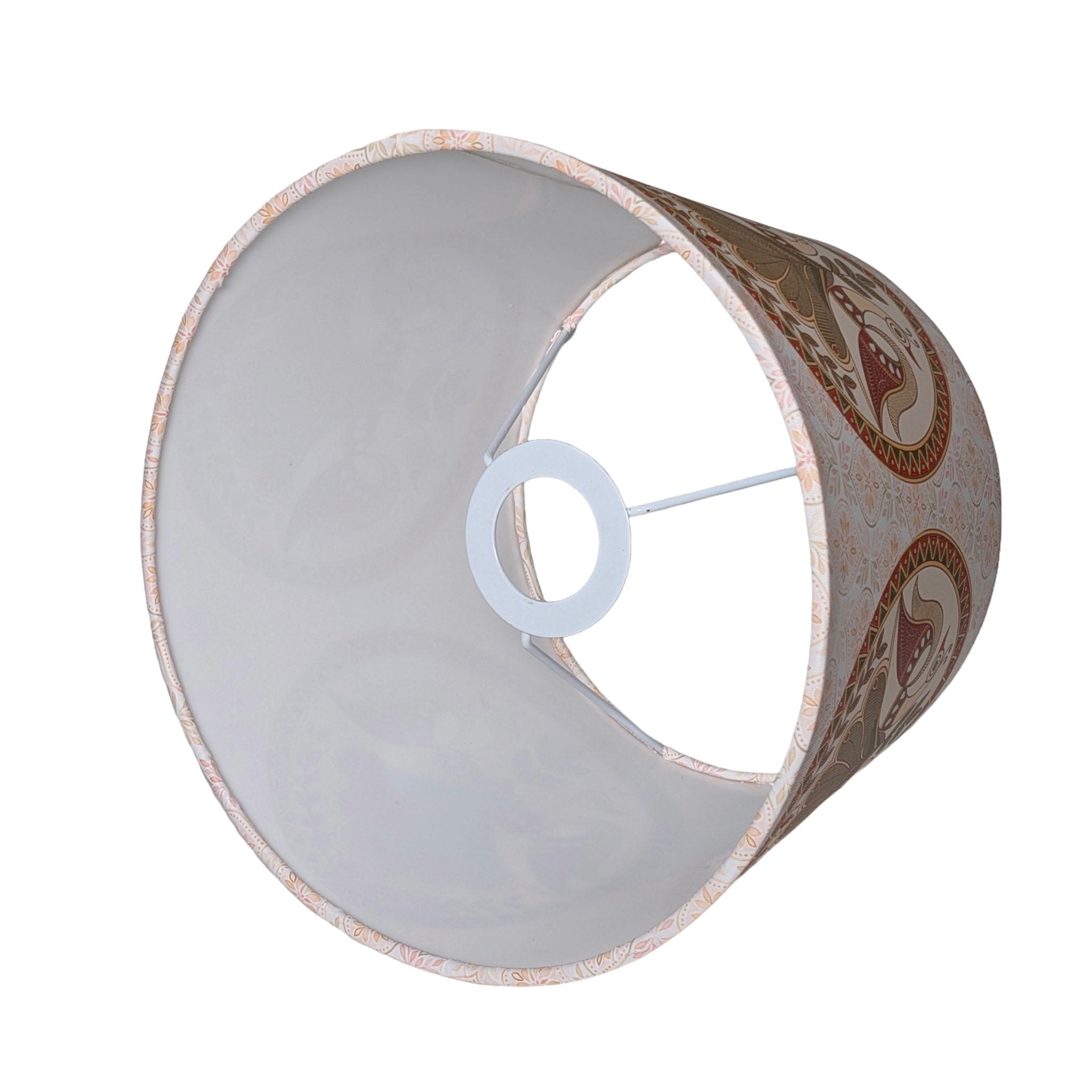 Madhubani Art Conical Lampshade for Table Lamps - Rhaa - Lampshade