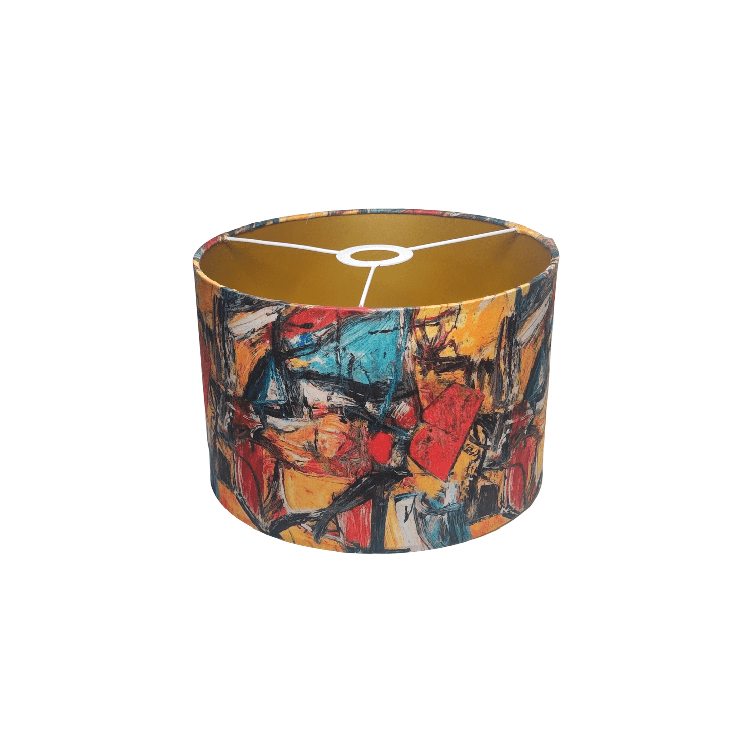 Modern Art Abstract Pendant Lamp - Handcrafted Cotton Hanging Lampshade, Designer Home Lighting - Rhaa - 