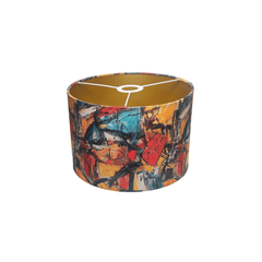 Modern Art Abstract Pendant Lamp - Handcrafted Cotton Hanging Lampshade, Designer Home Lighting - Rhaa - 