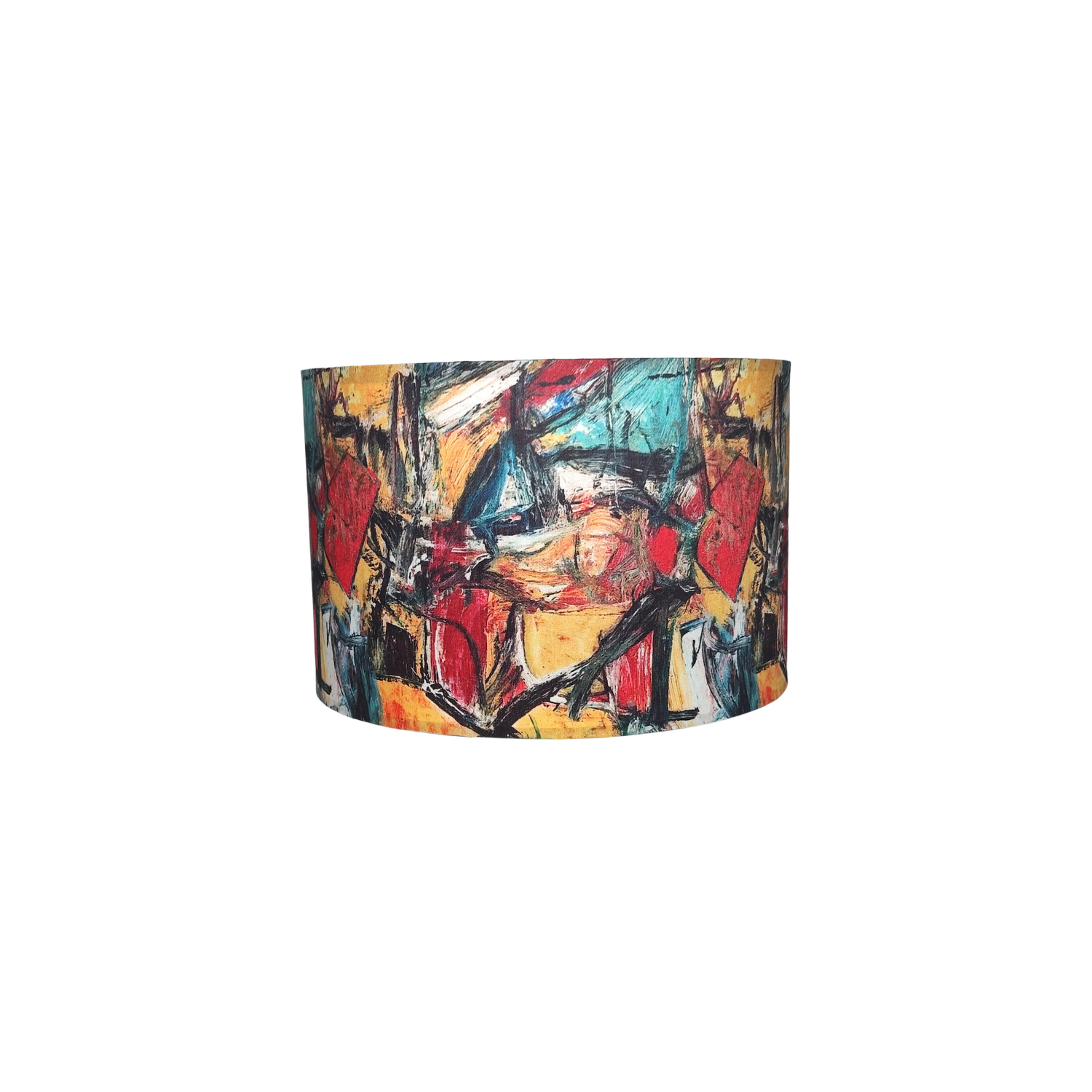 Modern Art Abstract Pendant Lamp - Handcrafted Cotton Hanging Lampshade, Designer Home Lighting - Rhaa - 