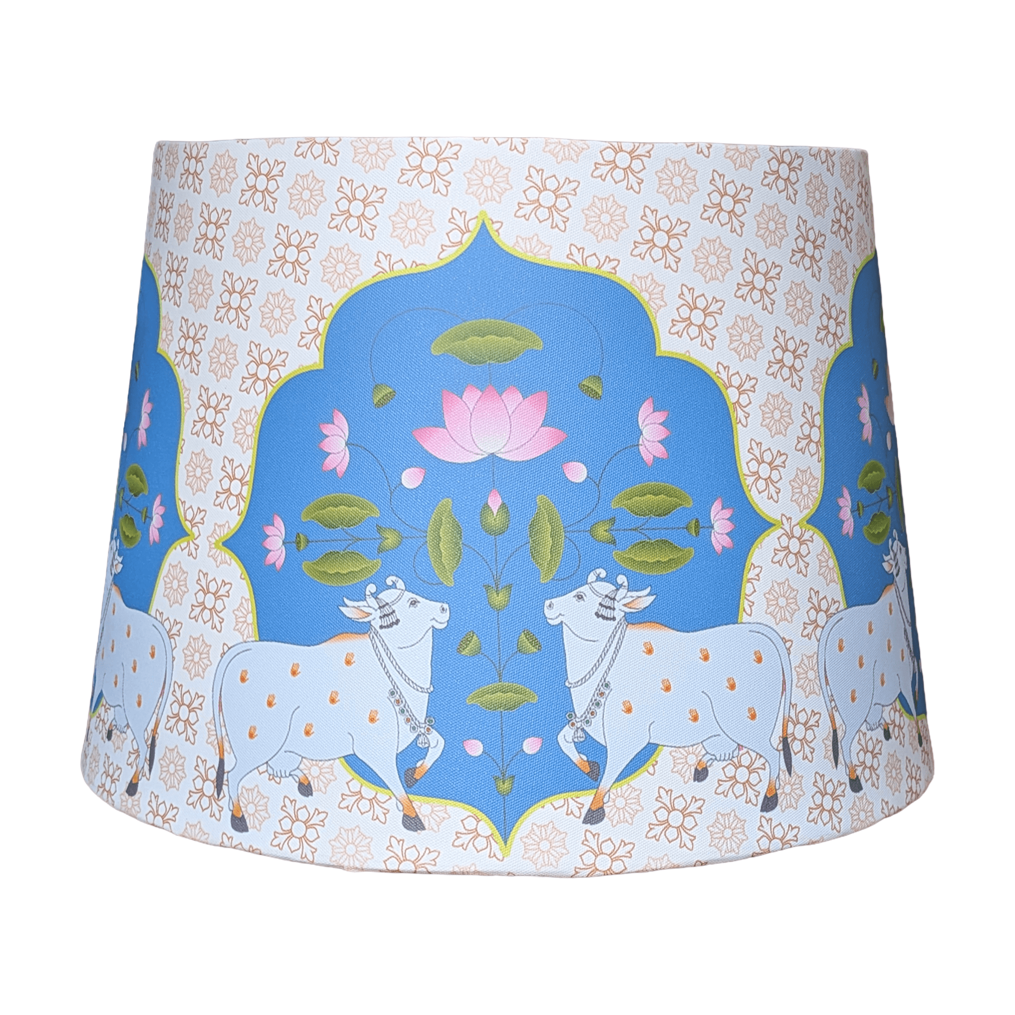 Pichwai Art Conical Lampshade for Table Lamps - Rhaa - Lampshade