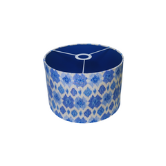 Blue and White Santorini Pendant Lamp – Handcrafted Cotton Hanging Lamp for Living Room & Home Décor - Rhaa