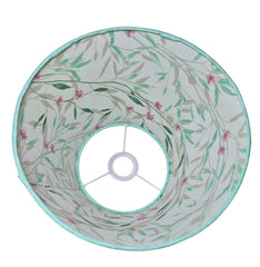 Aqua Pendant Lamp - Handcrafted Conical Hanging Lamp with Floral Interior Design - Rhaa