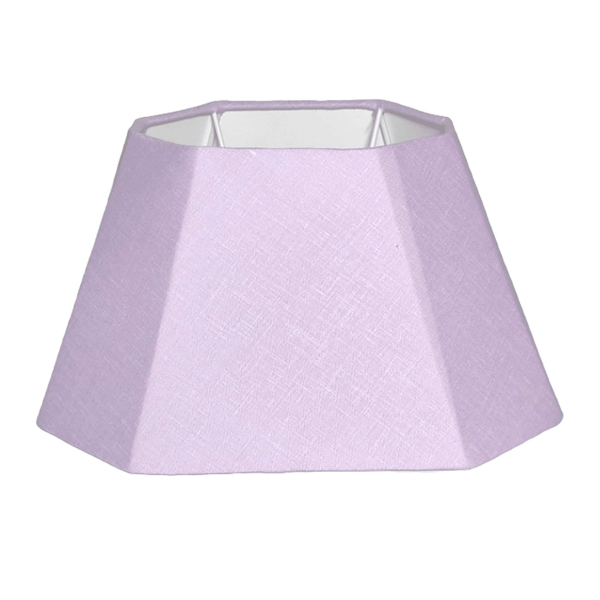Rectangular Cut Lavy Lampshade - Lavender Cotton Linen Lampshade for Table Lamps - Rhaa - 
