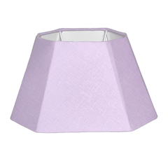 Rectangular Cut Lavy Lampshade - Lavender Cotton Linen Lampshade for Table Lamps - Rhaa - 