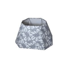 Rectangular Slate Lampshade – Grey Fabric Table Lampshade for Living Room & Bedroom - Rhaa - 