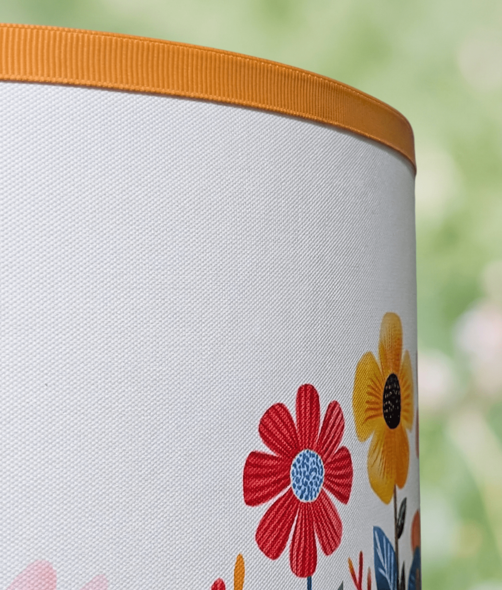 SunKiss Lampshade – Floral Designer Lampshade for Warm, Joyful Spaces - Rhaa - 