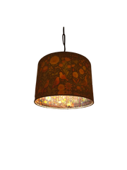 White Forest Pendant Lamp - Dual Mood Pendant Lamp, Enchanted White Forest, Designer Handcrafted Lampshade - Rhaa - 